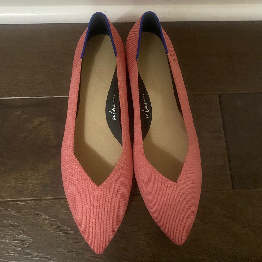 Rothy's The High Point Shoes low heel Tulip Pink Women’s Size 7 New w/o box